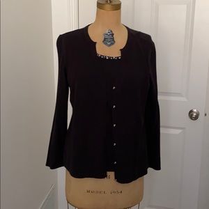 Sweater/cardigan- with attached matching shell